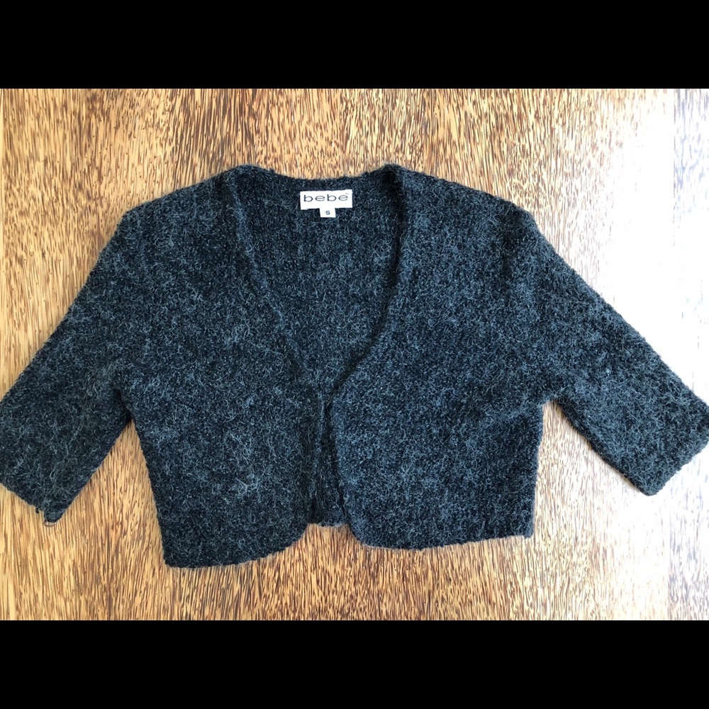 BEBE vintage cropped sweater Small